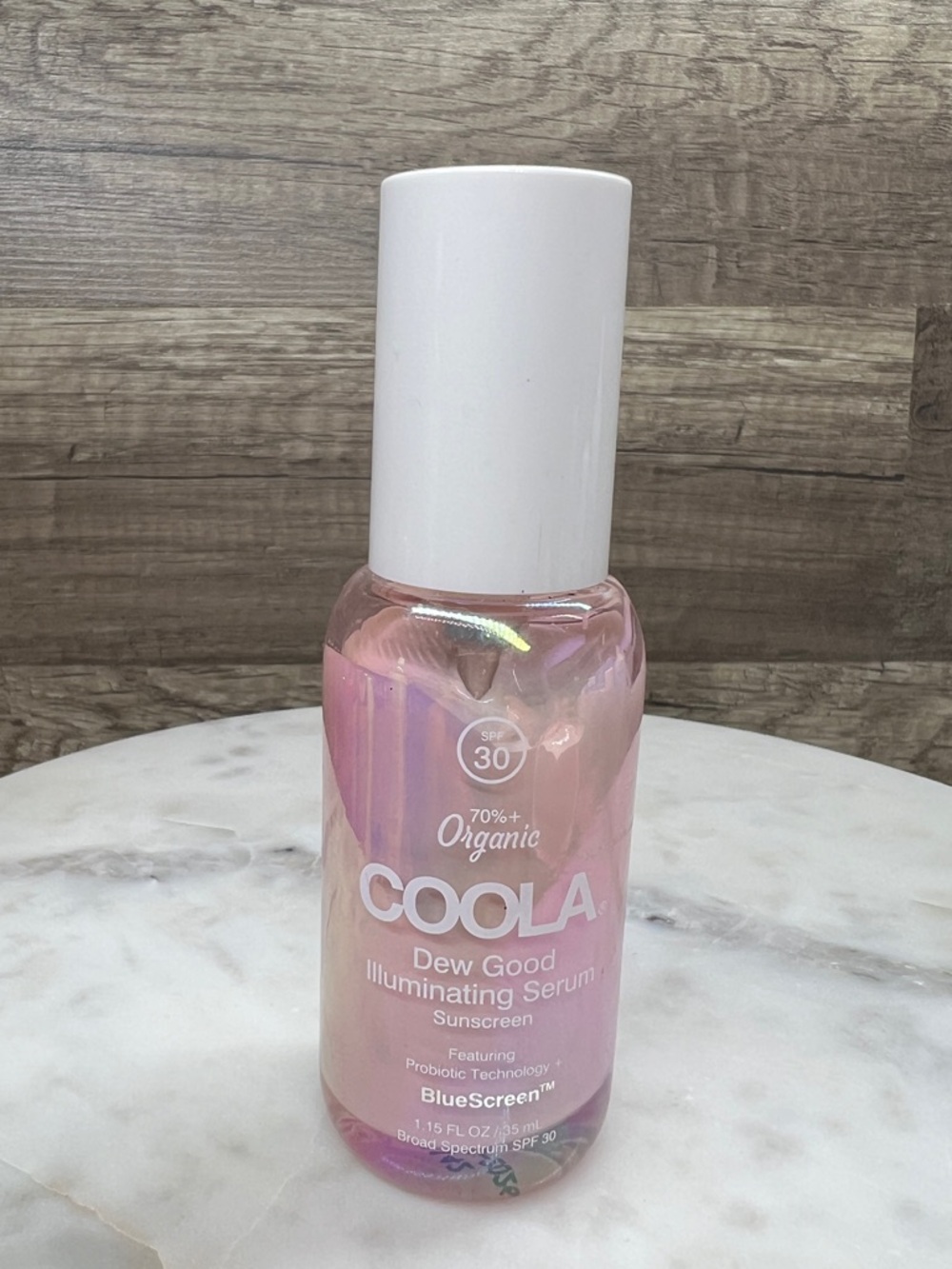 COOLA Dew Good Illuminating Serum Sunscreen with Probiotic Technology SPF 30